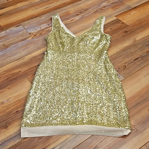 Bisou Bisou | Dresses | Bisou Bisou Gold Sequin Dress | Poshmark Bisou Bisou | Dresses | Bisou Bisou Gold Sequin Dress | Poshmark